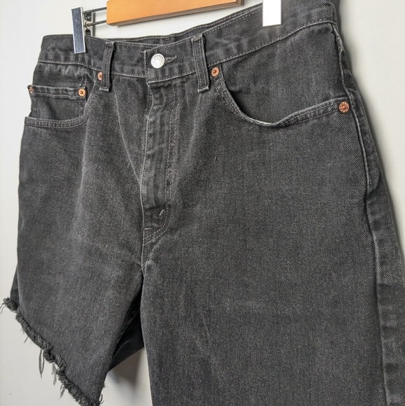 Levi's Black Jean Shorts - Picture 2 of 10